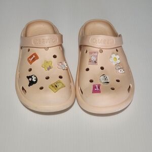 Cream Sandals with Decorative Charms